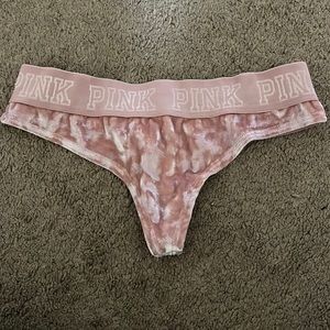 VSPink velvet pink thong